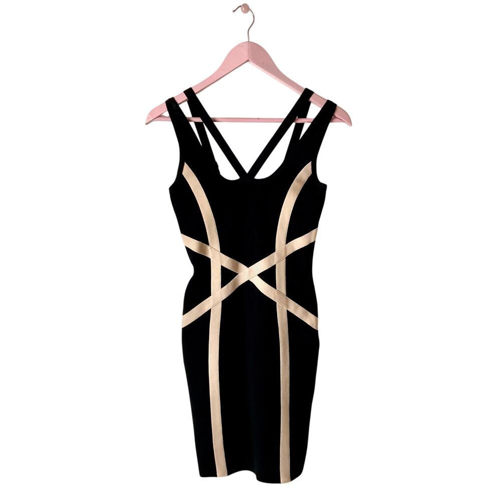 Stretta Criss Cross Bandage Dress